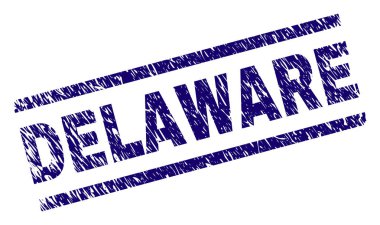 Çizik dokulu Delaware damga mühür