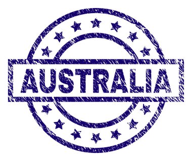 Dokulu Avustralya damga mühür çizik