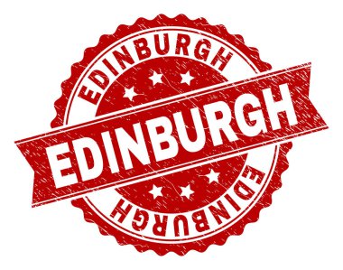 Dokulu Edinburgh damga mühür çizik