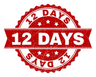 Çizik dokulu 12 gün mühür damgası