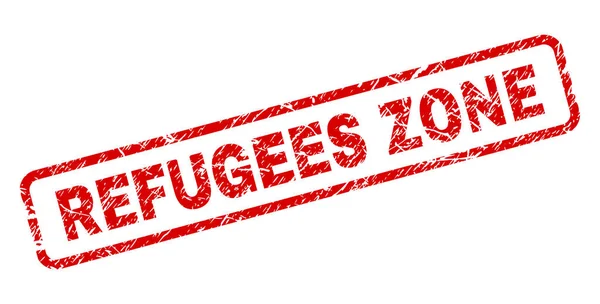 Grunge-Zone für Flüchtlinge — Stockvektor