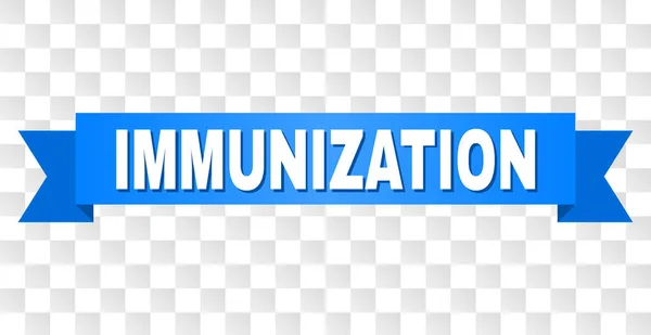 Rayas azules con título de inmunización — Vector de stock