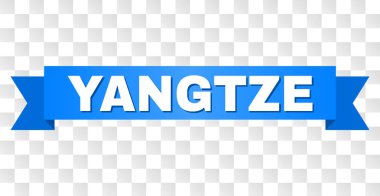 Yangtze metin ile mavi şerit