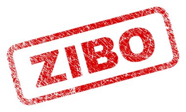 Çizik Zibo yuvarlatılmış dikdörtgen damgası