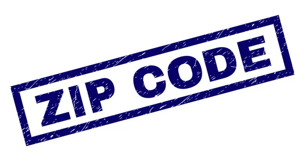 Téglalap karcos Zip-kód-bélyegző — Stock Vector