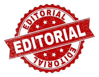 Dokulu editoryal damga mühür çizik