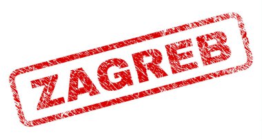 Çizik Zagreb yuvarlatılmış dikdörtgen damgası