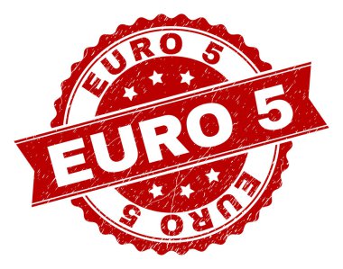 Dokulu Euro 5 damga mühür çizik