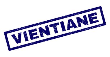 Dikdörtgen Vientiane damga çizik