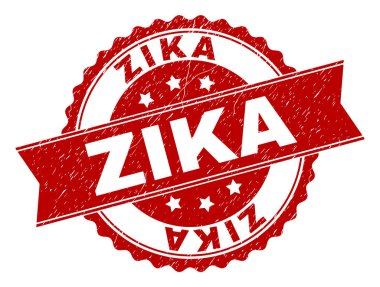 Dokulu Zika damga mühür çizik