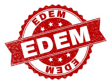 Grunge Edem damga mühür dokulu