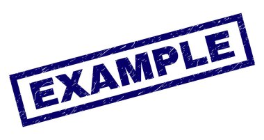 Dikdörtgen Grunge örnek damgası