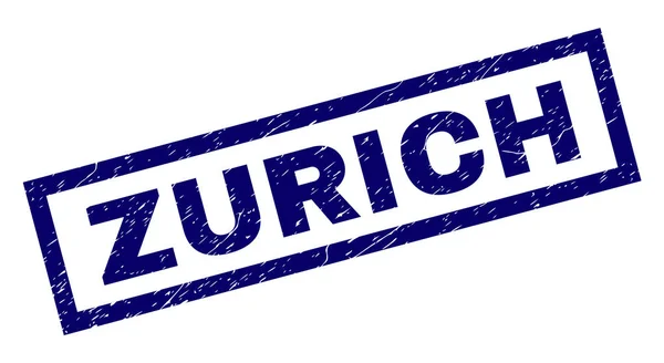 Rectángulo Grunge ZURICH Sello — Archivo Imágenes Vectoriales