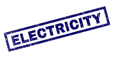 Dikdörtgen çizilmiş elektrik damgası