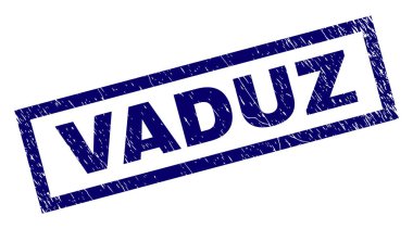 Dikdörtgen Grunge Vaduz damgası