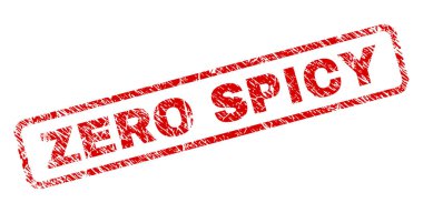 Grunge sıfır baharatlı yuvarlatılmış dikdörtgen damgası