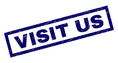 Dikdörtgen Grunge damga bizi ziyaret edin