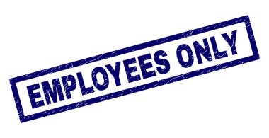 Dikdörtgen Grunge çalışanları tek damgası