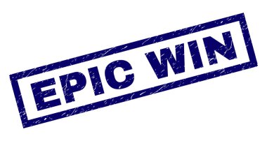 Dikdörtgen Grunge epik Win damgası