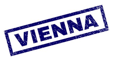 Dikdörtgen Grunge Viyana damgası