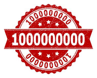 Dokulu 1000000000 damga mühür çizik