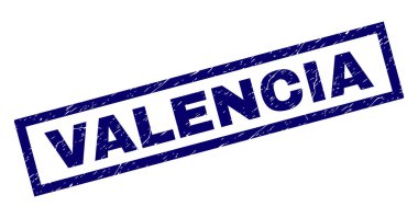 Dikdörtgen Valencia damga çizik