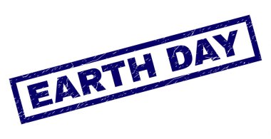 Dikdörtgen Grunge dünya gün damgası