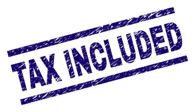 Damga mühür çizilmiş dokulu vergi dahil