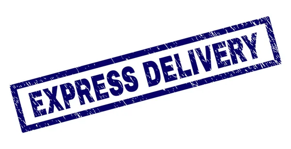 Rectangle Grunge EXPRESS DELIVERY Stamp — Stock Vector