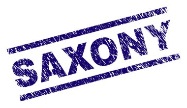 Grunge Saxony damga mühür dokulu