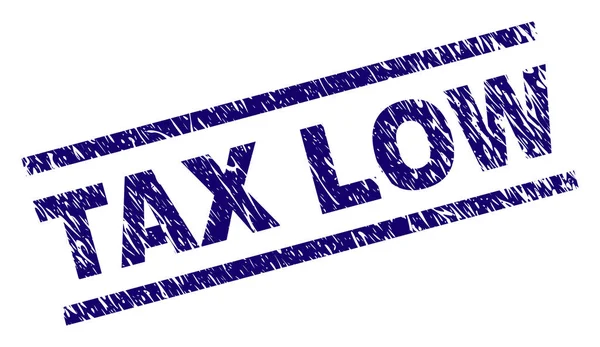 Sceau d'étanchéité texturé rayé TAX LOW — Image vectorielle