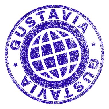 Dokulu Gustavia damga mühür çizik