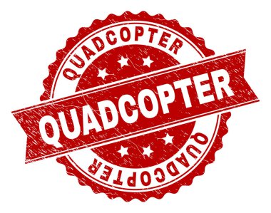 Dokulu Quadcopter damga mühür çizik