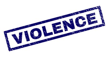 Dikdörtgen Grunge şiddet damgası