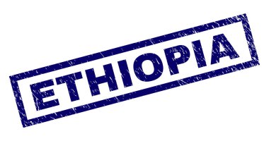 Dikdörtgen Etiyopya damga çizik