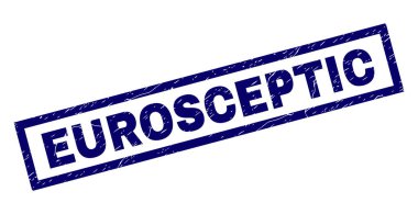 Dikdörtgen Grunge Eurosceptic damgası