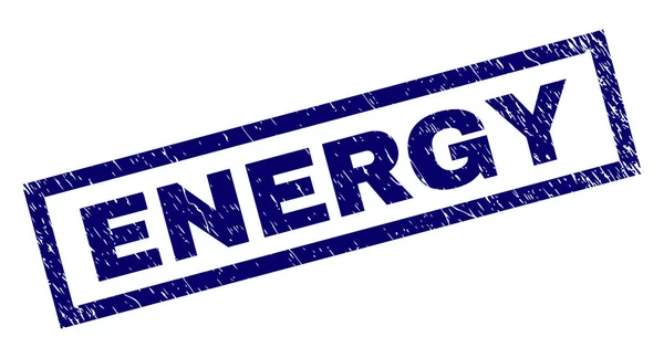 Rechteck Grunge Energy Stempel — Stockvektor