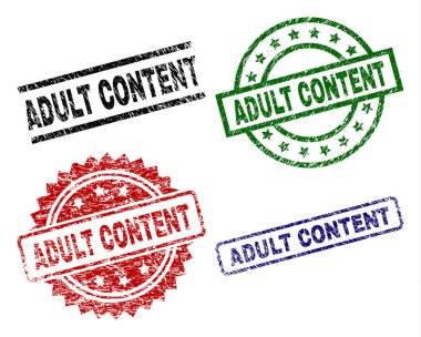 Grunge yetişkin içerik damga mühürler dokulu