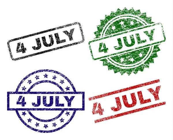 Осколки 4-х июльских печатей — стоковый вектор