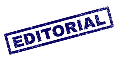 Dikdörtgen editoryal damga çizik