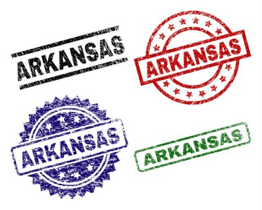 Dokulu Arkansas mühür pullar çizik