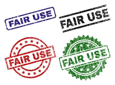 Dokulu adil kullanım damga mühürler çizik