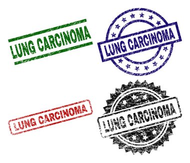 Dokulu Akciğer Karsinomu damga mühürler çizik