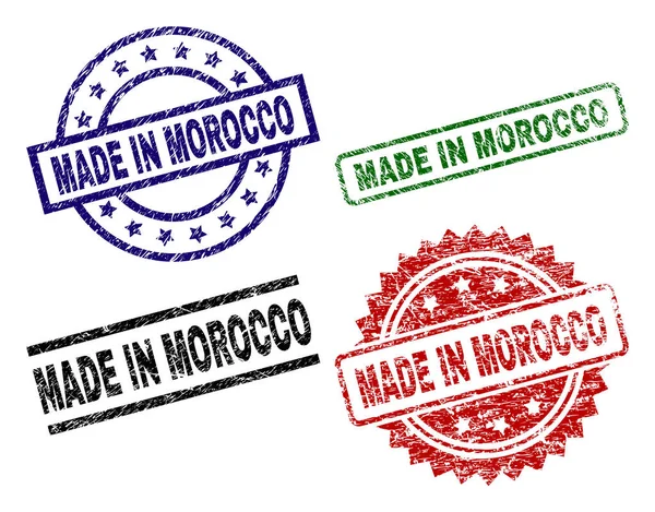 Fas damga mühürler yapılan dokulu çizik