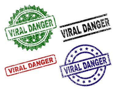 Grunge Viral tehlike damga mühürler dokulu