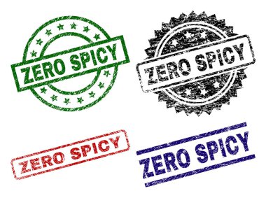 Hasarlı dokulu sıfır baharatlı damga mühürler