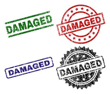 Dokulu hasarlı damga mühürler zarar