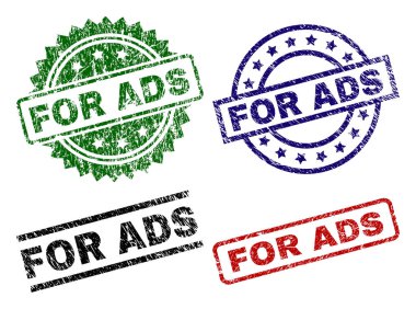 Reklamlar mühür pullar için dokulu çizik