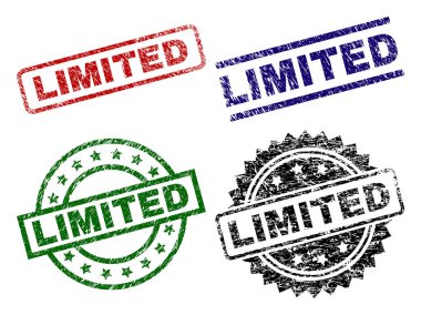 Dokulu sınırlı mühür pullar çizik