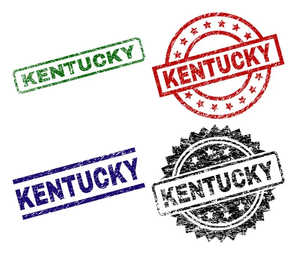 Grunge Kentucky mühür pullar dokulu